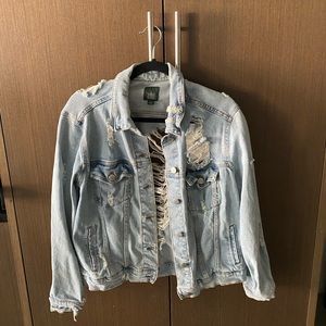 Wild Fable Distressed Jean Jacket